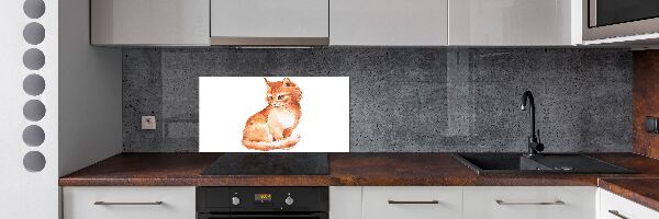 Panel para cocina Gato pelirrojo
