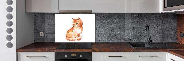 Panel para cocina Gato pelirrojo