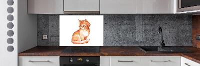 Panel para cocina Gato pelirrojo