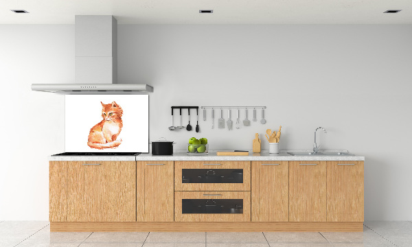 Panel para cocina Gato pelirrojo