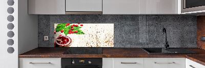 Panel antisalpicaduras Mermelada de frambuesa