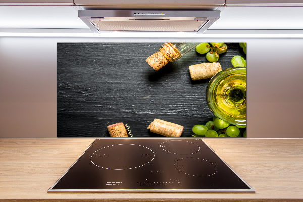 Salpicadero para cocina Vino blanco y fruta