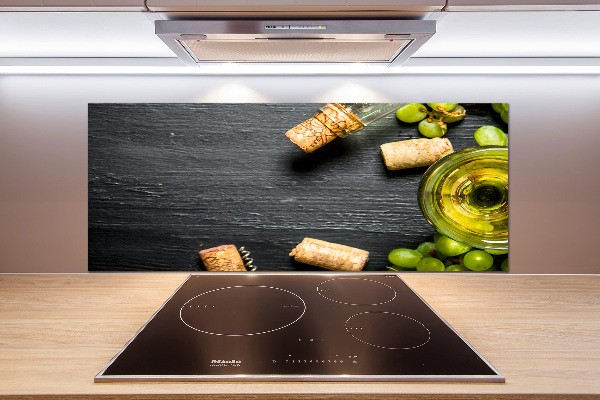 Salpicadero para cocina Vino blanco y fruta