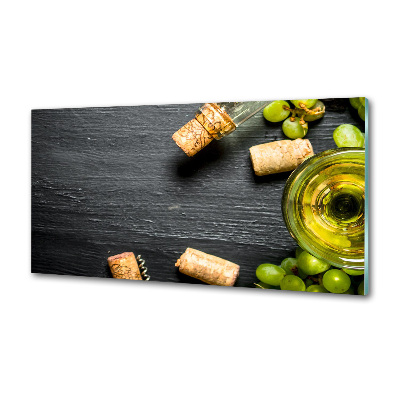 Panel do kuchni Białe wino i owoce