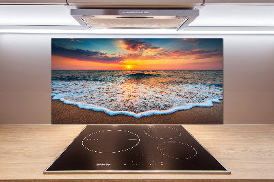Panel para cocina Puesta de sol sobre el mar