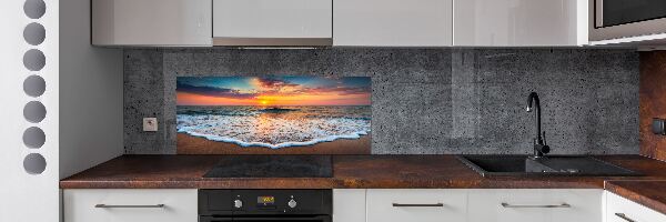Panel para cocina Puesta de sol sobre el mar