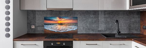 Panel para cocina Puesta de sol sobre el mar
