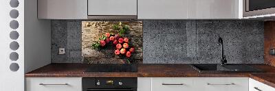 Panel de pared de cocina Manzanas en la mesa