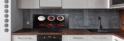 Salpicadero de cocina Especias y chile