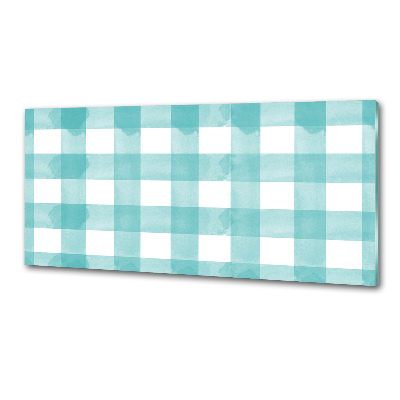 Panel de pared de cocina cuadros azules