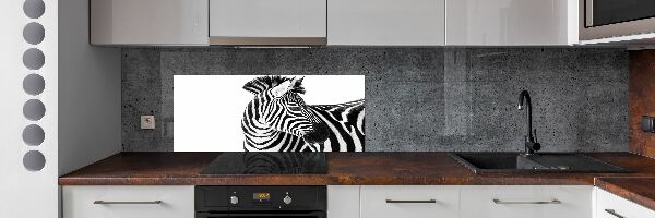 Panel do kuchni Zebra w śniegu