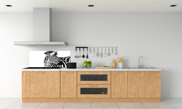 Panel do kuchni Zebra w śniegu