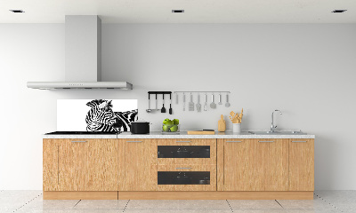 Panel do kuchni Zebra w śniegu