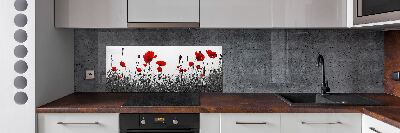 Panel para cocina Amapolas