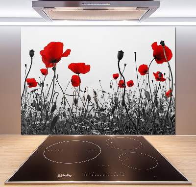 Panel para cocina Amapolas