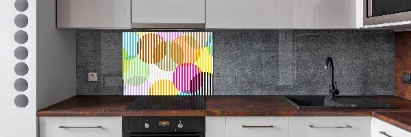 Panel antisalpicaduras Círculos de colores