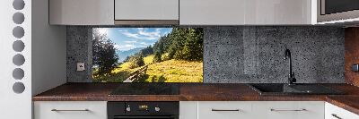 Panel antisalpicaduras Otoño en las montañas