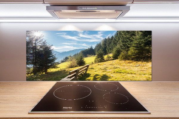 Panel antisalpicaduras Otoño en las montañas