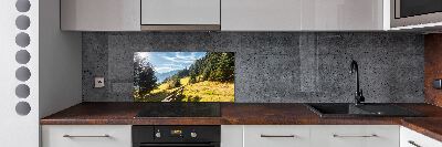 Panel antisalpicaduras Otoño en las montañas