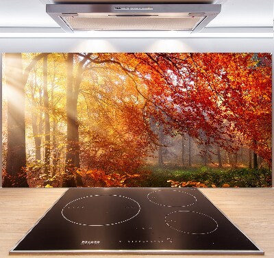 Panel para cocina Bosque de otoño
