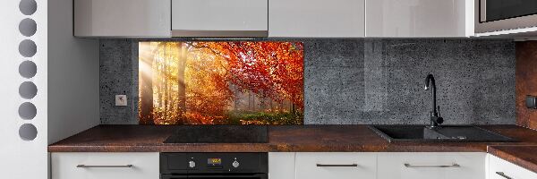 Panel para cocina Bosque de otoño