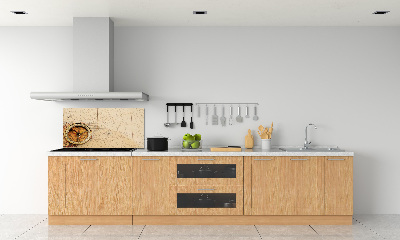 Panel de pared de cocina Brújula en el mapa