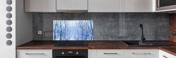 Panel de pared de cocina Bosque en invierno