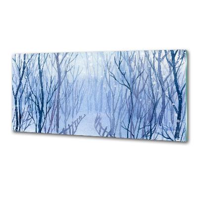 Panel de pared de cocina Bosque en invierno