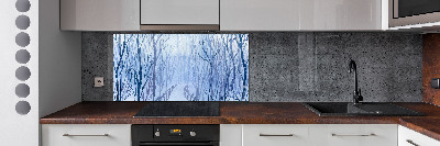 Panel de pared de cocina Bosque en invierno
