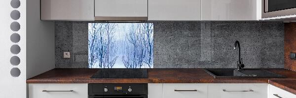 Panel de pared de cocina Bosque en invierno