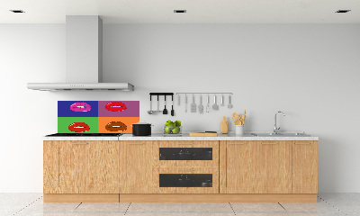 Panel para cocina Labios coloridos