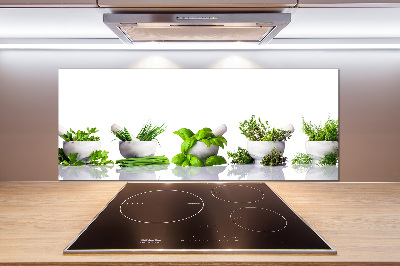 Panel de pared de cocina Hierbas