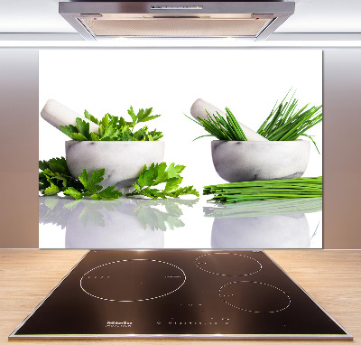 Panel de pared de cocina Hierbas