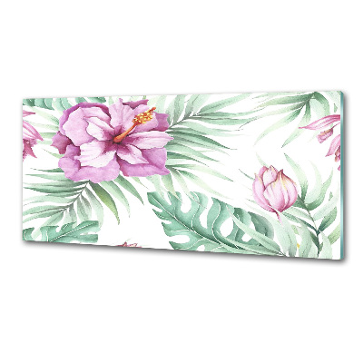 Salpicadero para cocina flores hawaianas