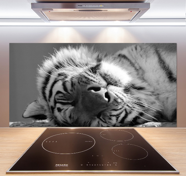 Panel para cocina Tigre dormido