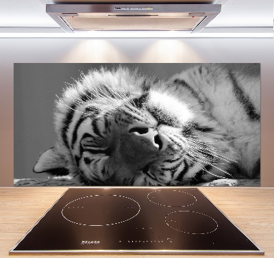 Panel para cocina Tigre dormido