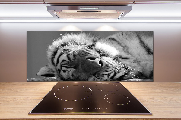 Panel para cocina Tigre dormido