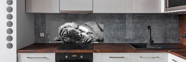 Panel para cocina Tigre dormido