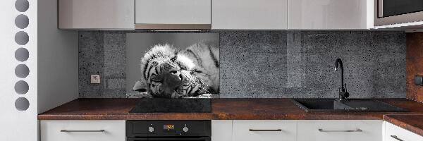 Panel para cocina Tigre dormido