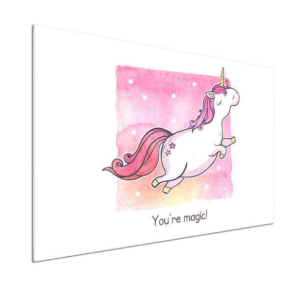 Salpicadero de cocina Unicornio rosa