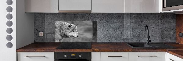 Panel de pared de cocina Lobo gris
