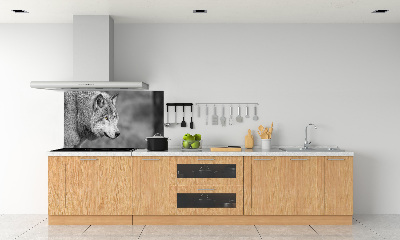 Panel de pared de cocina Lobo gris