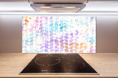 Panel para cocina Hojas coloridas