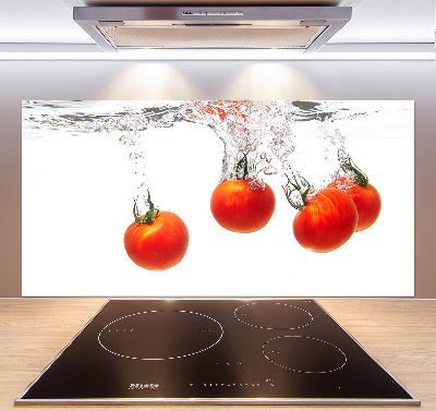 Panel de pared de cocina Tomates bajo el agua