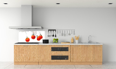 Panel de pared de cocina Tomates bajo el agua