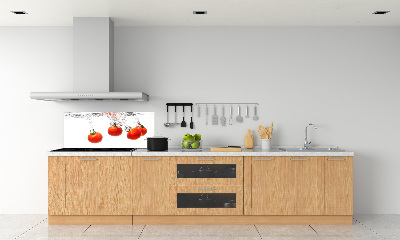 Panel de pared de cocina Tomates bajo el agua
