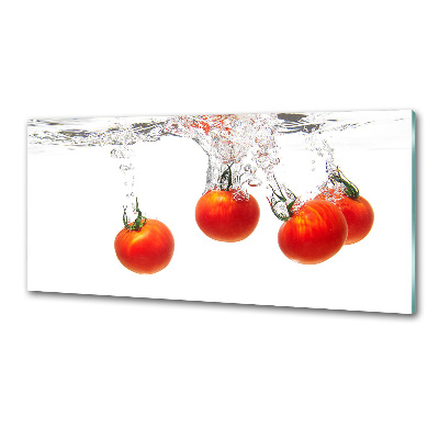 Panel de pared de cocina Tomates bajo el agua