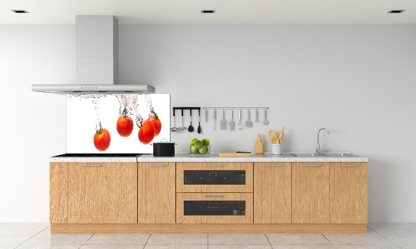 Panel de pared de cocina Tomates bajo el agua