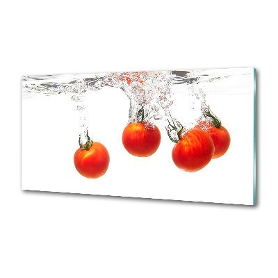 Panel de pared de cocina Tomates bajo el agua