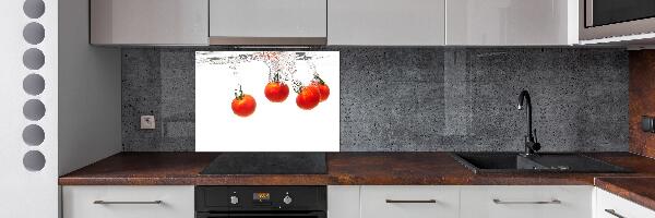 Panel de pared de cocina Tomates bajo el agua